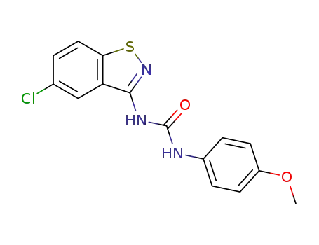 Molecular Structure of 105734-67-6 (1-(5-chloro-1,2-benzothiazol-3-yl)-3-(4-methoxyphenyl)urea)