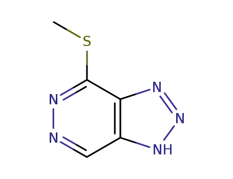 Molecular Structure of 22216-61-1 (1H-1,2,3-Triazolo[4,5-d]pyridazine, 4-(methylthio)-)