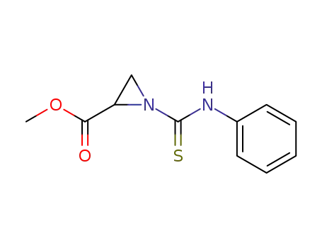 1-Phenylthiocarbamoyl-aziridine-2-carboxylic acid methyl ester