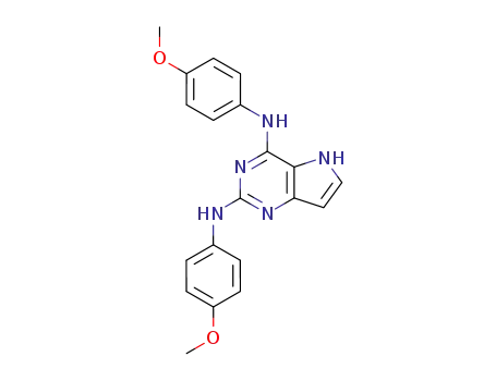 5H-Pyrrolo(3,2-d)pyrimidine-2,4-diamine, N,N'-bis(4-methoxyphenyl)-