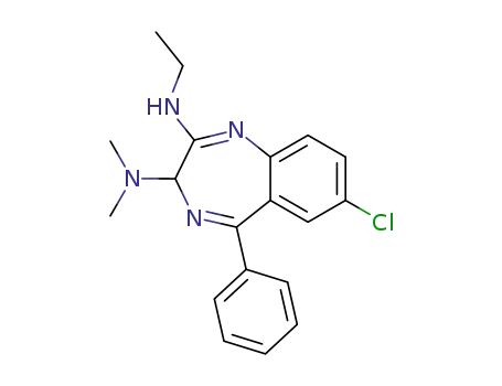 7-Chloro-3-dimethylamino-2-ethylamino-5-phenyl-3H-1,4-benzodiazepine