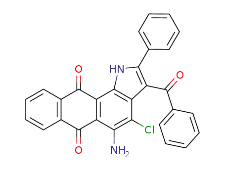1H-Naphth[2,3-g]indole-6,11-dione,
5-amino-3-benzoyl-4-chloro-2-phenyl-