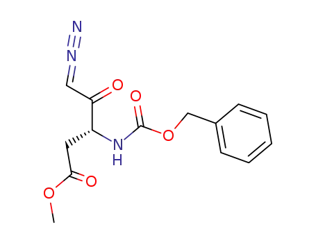 β-methyl N-benzyloxycarbonyl-(R)-aspartyl diazo ketone