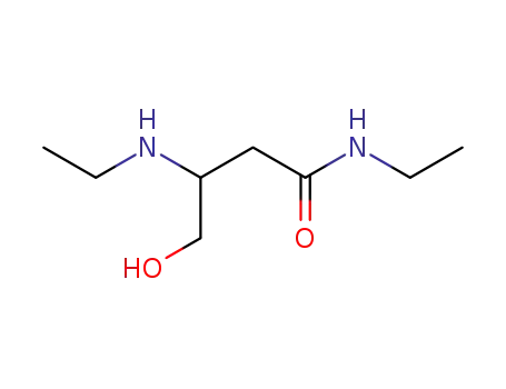 Molecular Structure of 104053-23-8 (N-Ethyl-3-ethylamino-4-hydroxy-butyramide)
