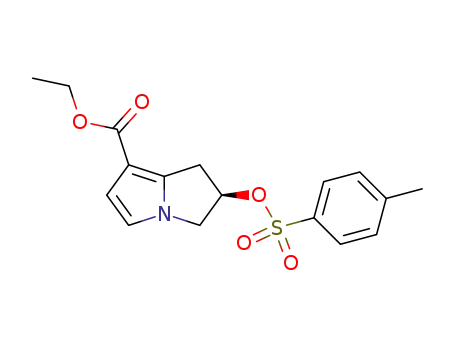 ethyl (+)-(2R)-2-tosyloxy-2,3-dihydro-1H-pyrrolizine-7-carboxylate