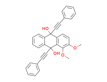 1,2-dimethoxy-9,10-bis(phenylethynyl)-9,10-dihydroanthracene-9,10-diol