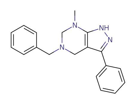 3-phenyl-5-benzyl-7-methyl-4,5,6,7-tetrahydro-1(2H)-pyrazolo<3,4-d>pyrimidine