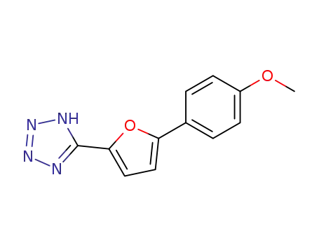 Molecular Structure of 60838-11-1 (1H-Tetrazole, 5-[5-(4-methoxyphenyl)-2-furanyl]-)