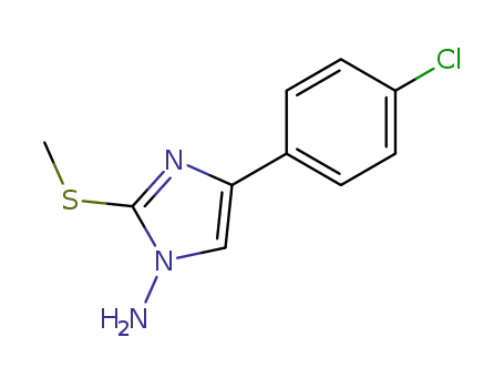 4-(4-chlorophenyl)-2-(methylsulfanyl)-1H-imidazol-1-ylamine