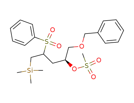 (2S)-1-(Phenylmethoxy)-4-(phenylsulfonyl)-5-(trimethylsilyl)-2-pentyl methanesulfonate
