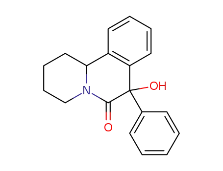 6H-Benzo[a]quinolizin-6-one,
1,2,3,4,7,11b-hexahydro-7-hydroxy-7-phenyl-, cis-