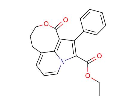ethyl 1,2-dihydro-5-oxo-6-phenyl-3H,5H-oxocino<5,4,3-hi>indolizine-7-carboxylate