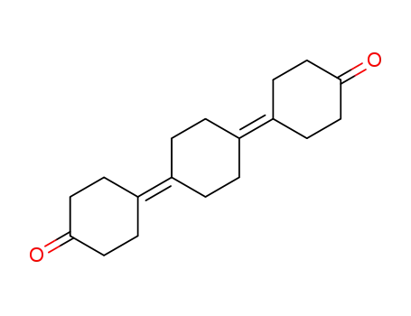 Molecular Structure of 91266-53-4 (Cyclohexanone, 4,4'-(1,4-cyclohexanediylidene)bis-)
