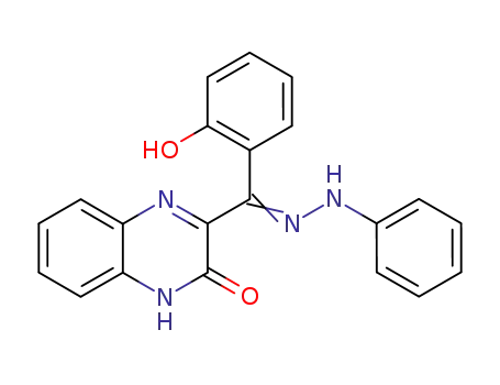 2(1H)-Quinoxalinone, 3-[(2-hydroxyphenyl)(phenylhydrazono)methyl]-