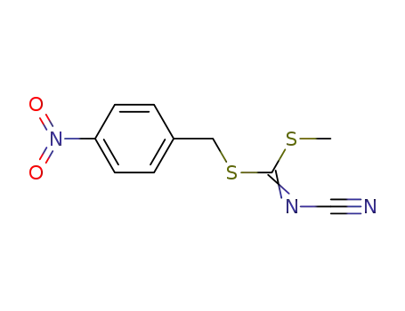 Molecular Structure of 66880-22-6 (4-nitrobenzyl methyl cyanodithioimidocarbonate)