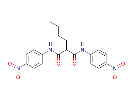 Molecular Structure of 105785-58-8 (Propanediamide, 2-butyl-N,N'-bis(4-nitrophenyl)-)