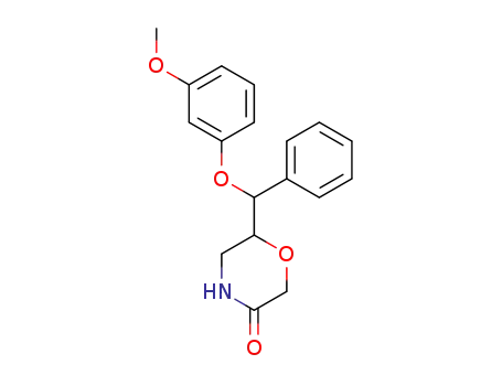 6-((3-메톡시페녹시)(페닐)메틸)모르폴린-3-온
