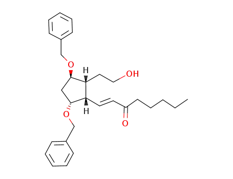 Molecular Structure of 88365-21-3 (9,11-Dibenzyl-2-decarboxy-15-dehydro-6-hydroxy-2,3,4,5-tetranor-12-epi-PGF<sub>1β</sub>)