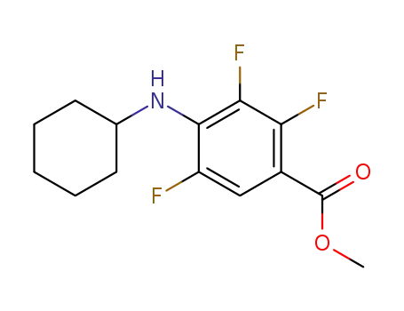 Benzoic acid, 4-(cyclohexylamino)-2,3,5-trifluoro-, methyl ester
