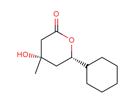 (4S,6S)-6-Cyclohexyl-4-hydroxy-4-methyl-tetrahydro-pyran-2-one