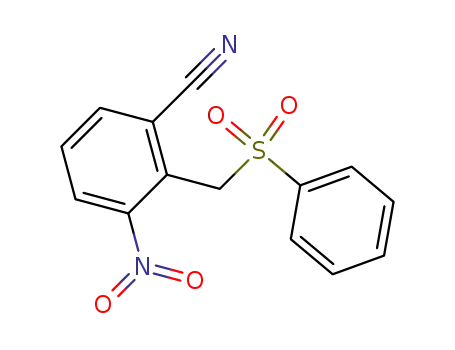 Benzonitrile, 3-nitro-2-[(phenylsulfonyl)methyl]-