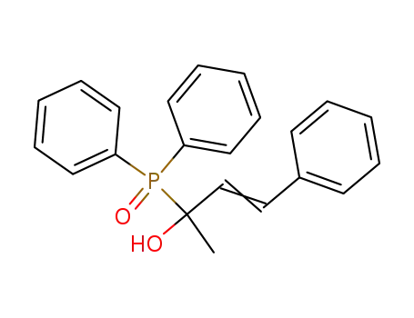 Molecular Structure of 88962-93-0 (3-Buten-2-ol, 2-(diphenylphosphinyl)-4-phenyl-)