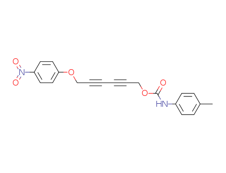 Carbamic acid, (4-methylphenyl)-, 6-(4-nitrophenoxy)-2,4-hexadiynyl ester