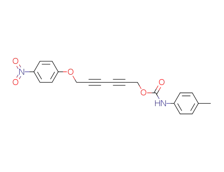 Carbamic acid, (4-methylphenyl)-, 6-(4-nitrophenoxy)-2,4-hexadiynyl
ester