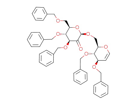 (2R,4S,5R,6R)-4,5-Bis-benzyloxy-6-benzyloxymethyl-2-((2R,3S,4R)-3,4-bis-benzyloxy-3,4-dihydro-2H-pyran-2-ylmethoxy)-dihydro-pyran-3-one