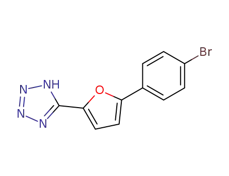 Molecular Structure of 60838-08-6 (1H-Tetrazole, 5-[5-(4-bromophenyl)-2-furanyl]-)