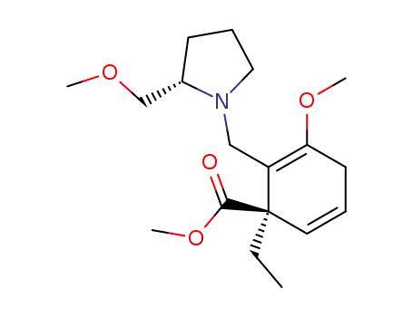 (2'S,3R)-3-carbomethoxy-3-ethyl-1-methoxy-2-<<2'-(methoxymethyl)pyrrolidinyl>methyl>-1,4-cyclohexadiene