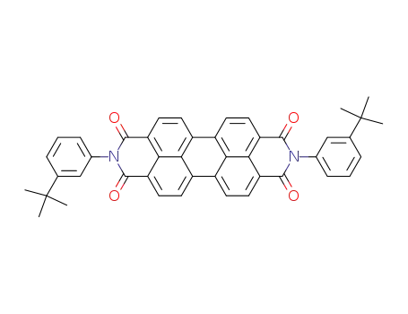 Molecular Structure of 83054-78-8 (N,N’-bis(3-tertbutylphenyl)perylene-3,4,9,10-bis(dicarboximide))