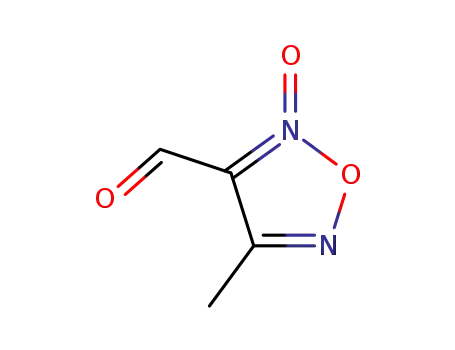 Molecular Structure of 123953-17-3 (4-Methyl-1,2,5-oxadiazole-3-carbaldehyde 2-oxide)