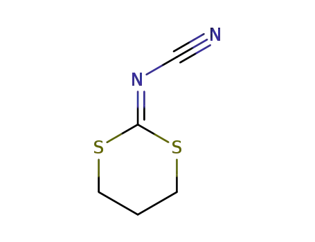Molecular Structure of 10191-73-8 (Cyanamide, 1,3-dithian-2-ylidene-)