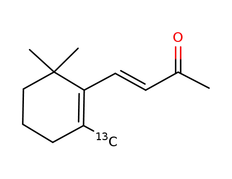 Molecular Structure of 100187-46-0 ([2-<13>CH3]-β-ionone)