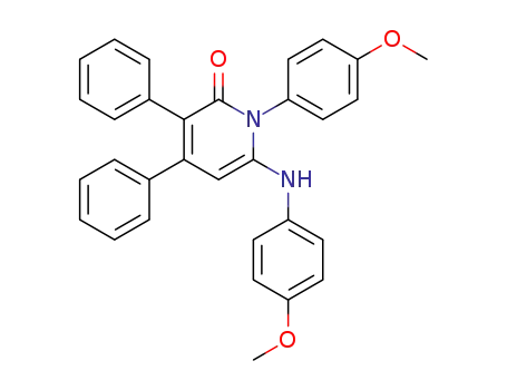 2(1H)-Pyridinone,
1-(4-methoxyphenyl)-6-[(4-methoxyphenyl)amino]-3,4-diphenyl-