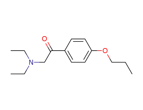 Molecular Structure of 88675-36-9 (Ethanone, 2-(diethylamino)-1-(4-propoxyphenyl)-)