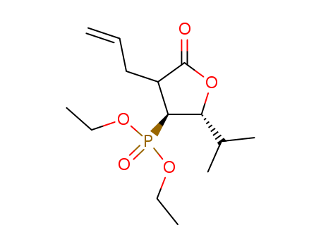 Phosphonic acid, [tetrahydro-2-(1-methylethyl)-5-oxo-4-(2-propenyl)-3-furanyl]-, diethyl ester