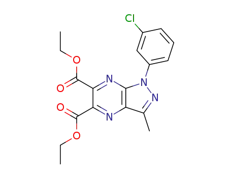 1-(3-Chloro-phenyl)-3-methyl-1H-pyrazolo[3,4-b]pyrazine-5,6-dicarboxylic acid diethyl ester