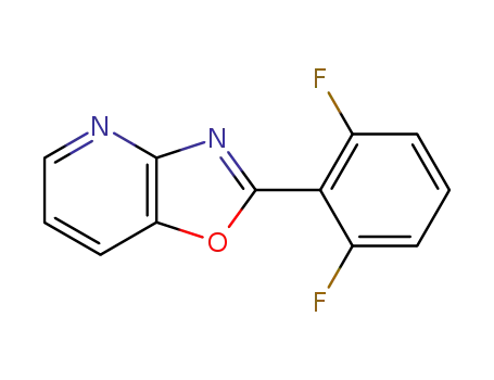 Molecular Structure of 52333-73-0 (2-(2,6-Difluorophenyl)oxazolo[4,5-b]pyridine)