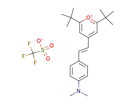 Molecular Structure of 97248-73-2 ((E)-4-(2-(4-(Dimethylamino)phenyl)ethenyl)-2,6-bis(1,1-dimethylethyl)pyryliumsalt)