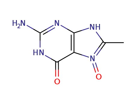 Molecular Structure of 143101-66-0 (8-methylguanine 7-oxide)