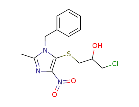 1-[(1-benzyl-2-methyl-4-nitro-1H-imidazol-5-yl)sulfanyl]-3-chloropropan-2-ol