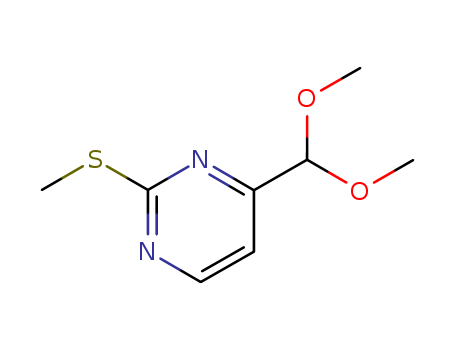 Pyrimidine,4-(dimethoxymethyl)-2-(methylthio)-