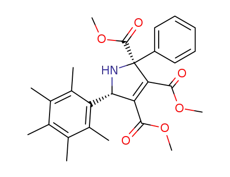 trimethyl 2-phenyl-5-(pentamethylphenyl)-3-pyrroline-2,3,4-tricarboxylate