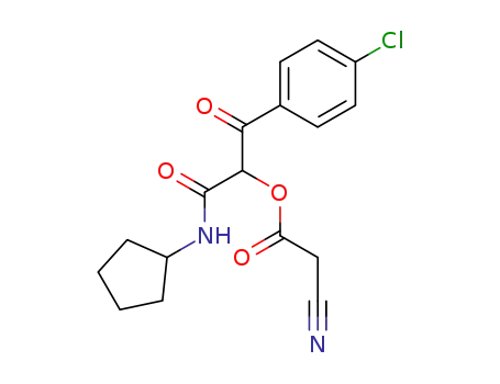 Cyano-acetic acid 2-(4-chloro-phenyl)-1-cyclopentylcarbamoyl-2-oxo-ethyl ester