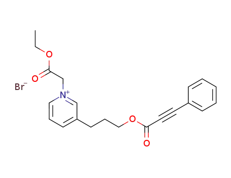 1-Ethoxycarbonylmethyl-3-[3-(3-phenyl-propynoyloxy)-propyl]-pyridinium; bromide