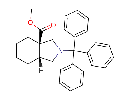 (3aR,7aR)-2-Trityl-octahydro-isoindole-3a-carboxylic acid methyl ester