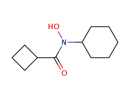 Molecular Structure of 77317-99-8 (Cyclobutanecarboxylic acid cyclohexyl-hydroxy-amide)
