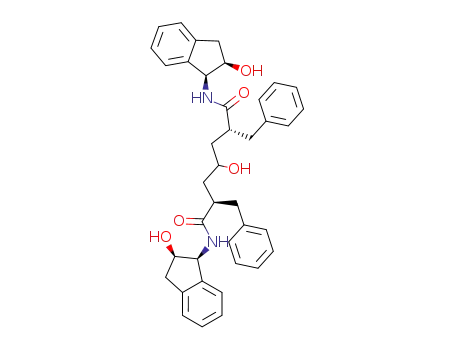Molecular Structure of 137794-60-6 (Heptanediamide,N,N'-bis[(1S,2R)-2,3-dihydro-2-hydroxy-1H-inden-1-yl]-4-hydroxy-2,6-bis(phenylmethyl)-,(2R,6R)-)